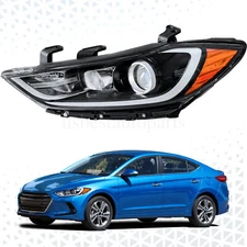 Headlight Headlamp Driver Left Side Halogen For 2017 2018 Hyundai Elantra No DRL