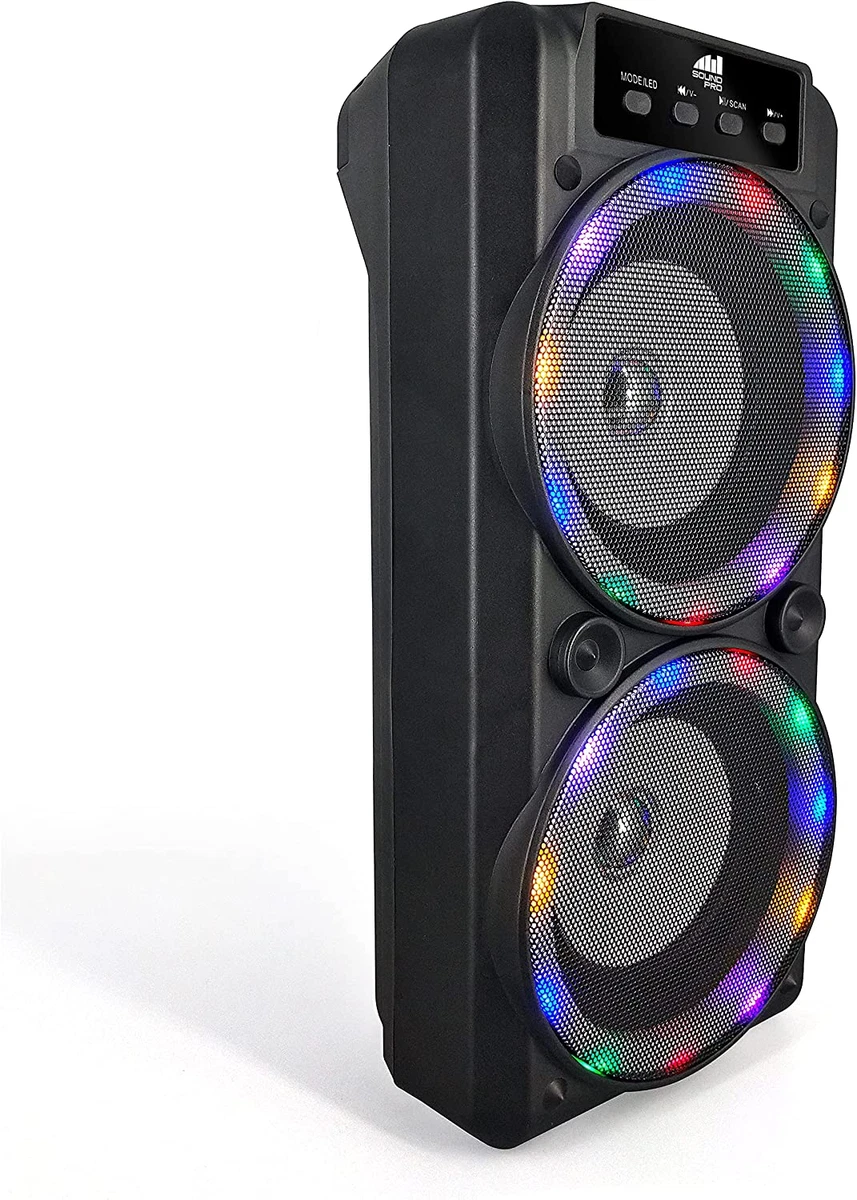 Bocina Bluetooth Grande Altavoces Recargable Con Luces Multicolor Para  Fiesta