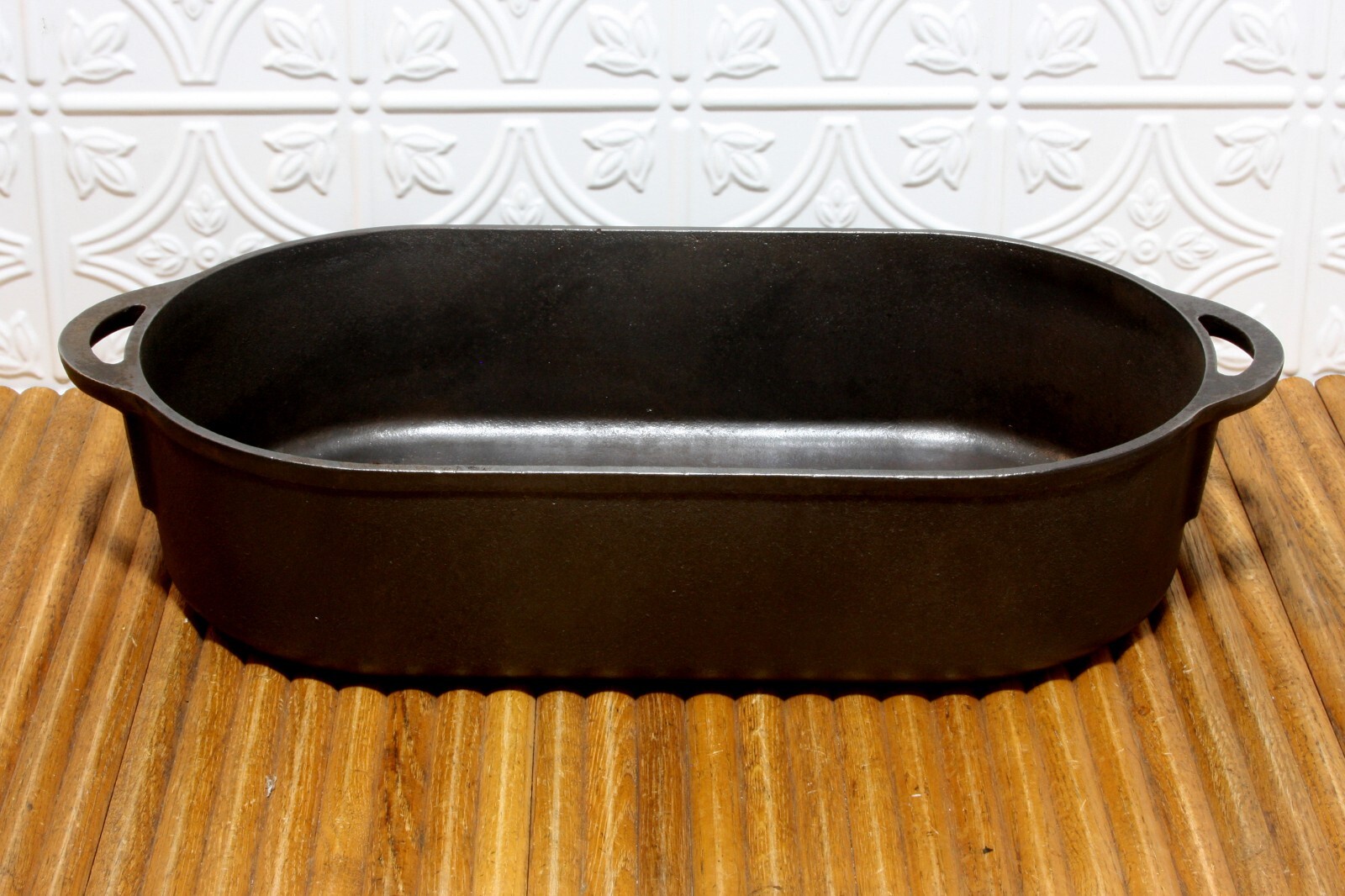 Cast Iron Deep Fish Fryer 3060 Oval Pan Birmingham Stove & Range (BSR