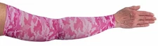 LympheDIVAS Camoflauge Pink lymphedema Compression Sleeve & Glove Combo (Small)