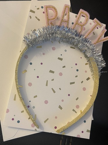 Hallmark Birthday Card by Signature ~ Cute PARTY Headband - Wearable - Picture 4 of 6