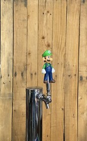 Luigi Beer Tap Handle Super Mario Bros NES Kart Video Game Plumber Nintendo