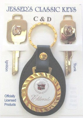 White Cadillac Eldorado 52G1 Royal Classic Set 1968 1972 1976 1980  C/D Keys