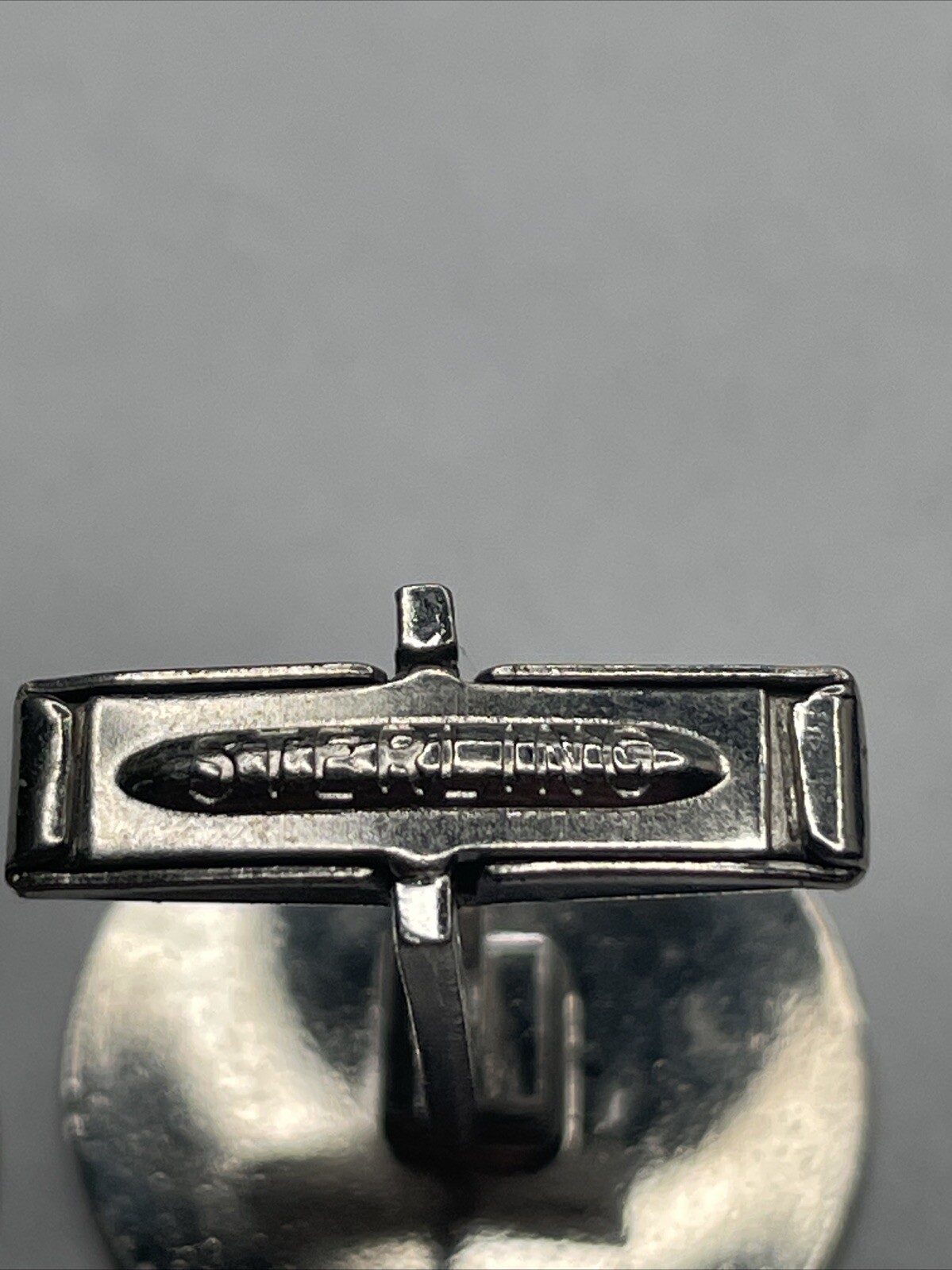 VTG Solid Sterling Disc Cuff links - image 3