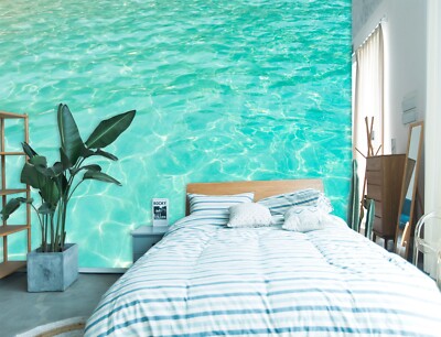 3D Green Water ZHUA12670 Wallpaper Wall Murals Removable Self-adhesive Amy