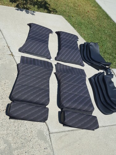 BMW E30 325i 325i M3 M TECH UPHOLSTERY SPORT SEAT KIT GERMAN VINYL BEAUTIFUL NEW - Picture 4 of 14