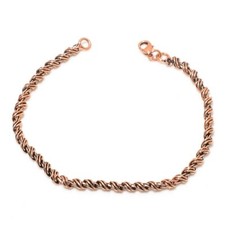 Pure Copper Snake Chain Bracelet Copper Arthritis Pain Relief Biker Bracelet