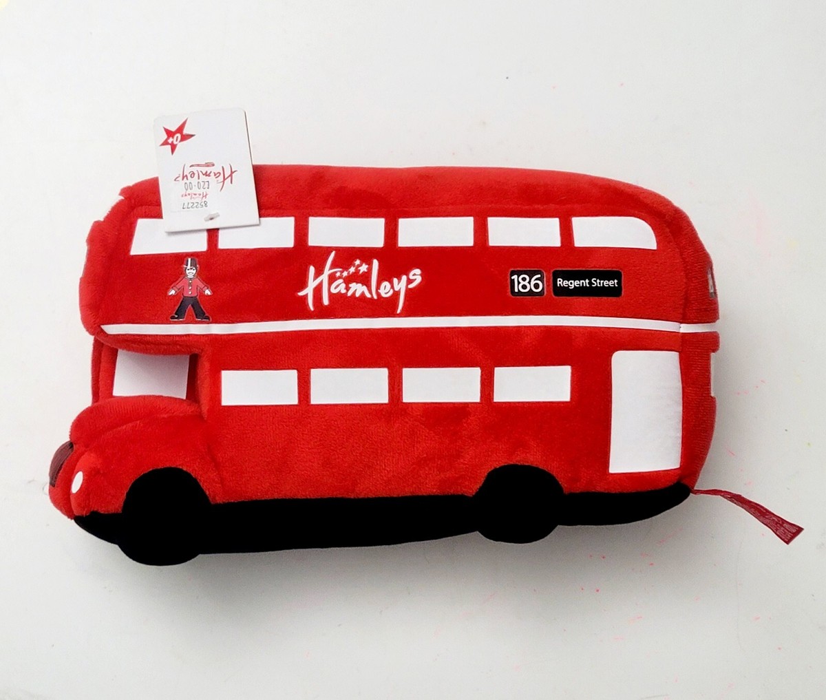 Hamleys DOUBLE DECKER Plush 186 Regent Street Red Stuffed Animal