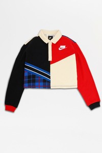 red and black nike shirt women's