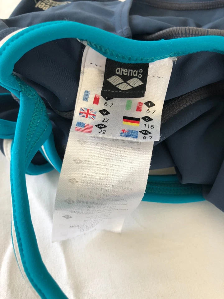 Lot de 2 Maillots de bain 1 pièce Fille 6/7ans Arena et Académie - Photo 4/4