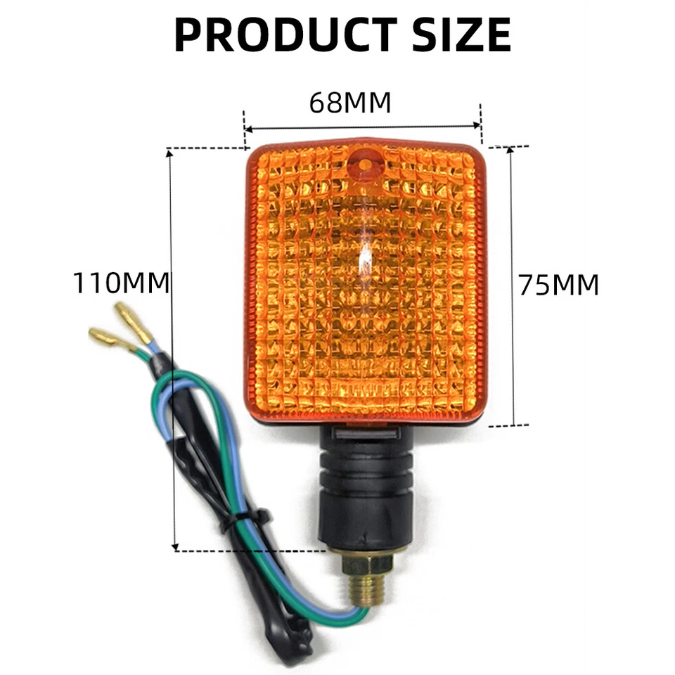 2X Luz intermitente indicadora de señal de giro trasera PARA HONDA XL250R XL350R XL600R NX250 Foto 3 de 4