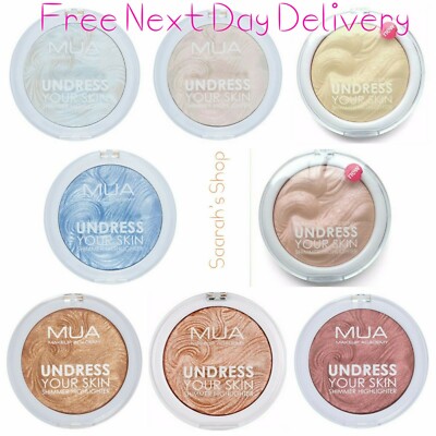 MUA Highlighter Pressed Powder Shimmer Undress Your Skin UYS Rouge leicht