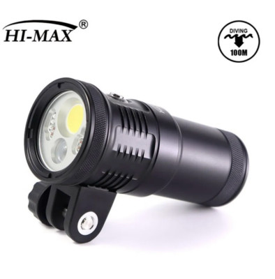 HI-MAX V14 Luz roja/UV/blanca para fotografía y vídeo de buceo/submarinismo