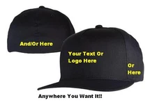 Custom Embroidered Flexfit Hat - Multiple Colors & Styles!!! (Fast Shipping)