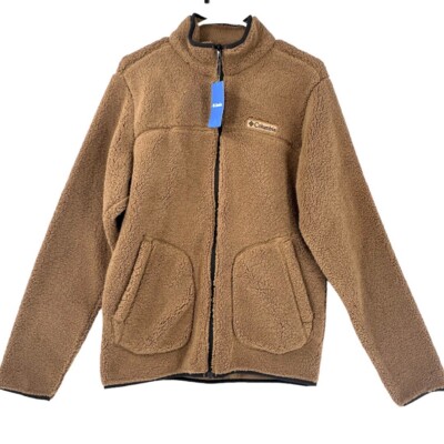 Columbia Men s Rugged Ridge II Sherpa Fleece Jacket Brown Size S