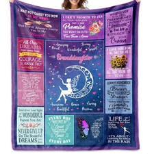 To My Granddaughters Throw Blanket Best Gift For Granddaughters From Grandpa