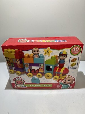 CoComelon Stacking Train, 40 Piece Large Building Block Set...NEW IN BOX
