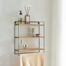 Scaffale Pensile (Axlxp) 43 X 37,5 X 11 Cm Mobile a Muro Con 3 Ripiani in Color 