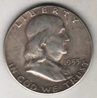 1953-S FRANKLIN HALF DOLLAR .50¢ SAN FRANCISCO 90% SILVER COIN UNITED STATES USA