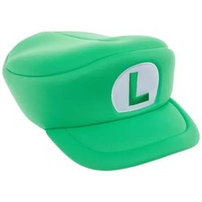 Gorra Super Nintendo Luigi Peluche Espuma Verde - Universal Studios NUEVA