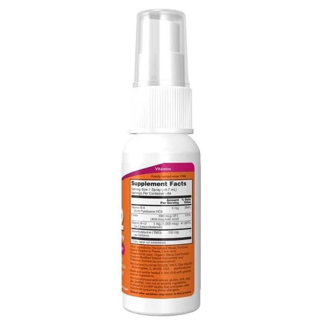 Vitamin B-12 Liposomales Spray 59 ml Herz und Stoffwechsel Now Foods - Bild 2 von 2