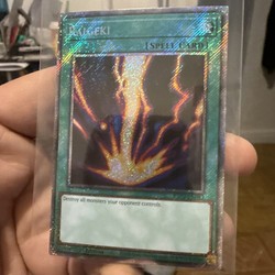 Raigeki RA03-EN083 Platinum Secret Rare 1st Edition