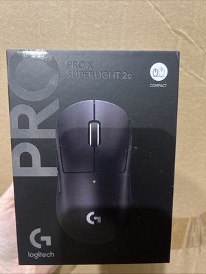 New Logitech Pro X Superlight 2c Black 910-007518 Wireless Gaming Mouse