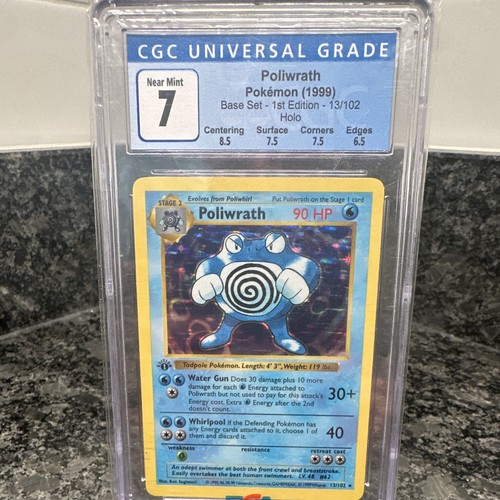 Poliwrath (1st Edition) graded CGC 7 for sale on eBay