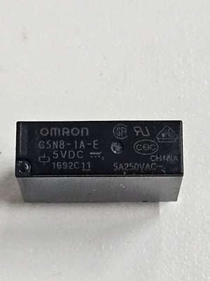 10 Pieces Omron G5NB-1A-E DC5 General Purpose SPST Relay $1.60 Ea. 5A 5V 