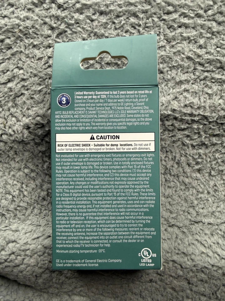 GE LED+ Dusk to Dawn Candelabra Base Bulbs 2 Pack Soft White 500lm 60W Sensor - Image 4 of 4