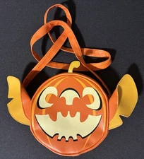 Disney Bio world Stitch Pumpkin Jack O Lantern Glow In The Dark Purse Crossbody