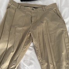 Lululemon ABC Classic Fit Warpstreme Trousers Pants Stretch 34  Beige M5AO5S