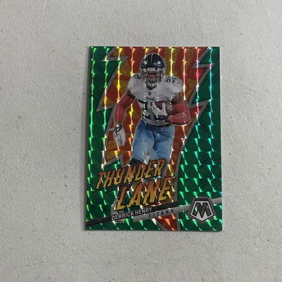 2023 Panini Mosaic Football Thunder Lane Green Prizm #TL-DH Derrick Henry