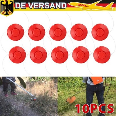 10x Fadenspule Doppelfadenkopf für Motorsense Fadenkopf Tippautomatik M10x1.25