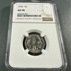 New Listing1934 5C Buffalo Nickel NGC AU58 (89800)