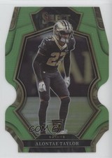 2022 Select Premier Level Neon Green Prizm Die-Cut /299 Alontae Taylor #171 3hd