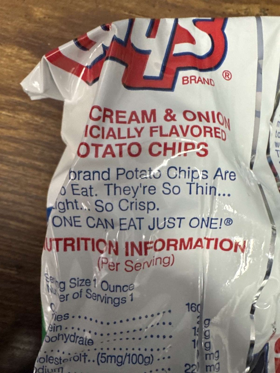 Vintage 1980s Lay's Sour Cream & Onion Potato Chips 1oz Sealed Bag