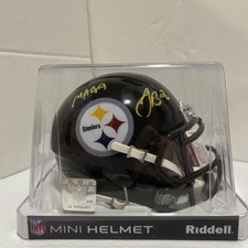 Leveon Bell Steelers Signed Mini Helmet Inscribed “MAGA”  JSA COA