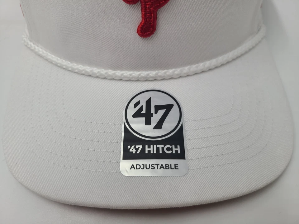 Philadelphia Phillies 47 Brand Hitch Micro Patch Rope Snapback Hat Cap MLB White - Image 3 of 4