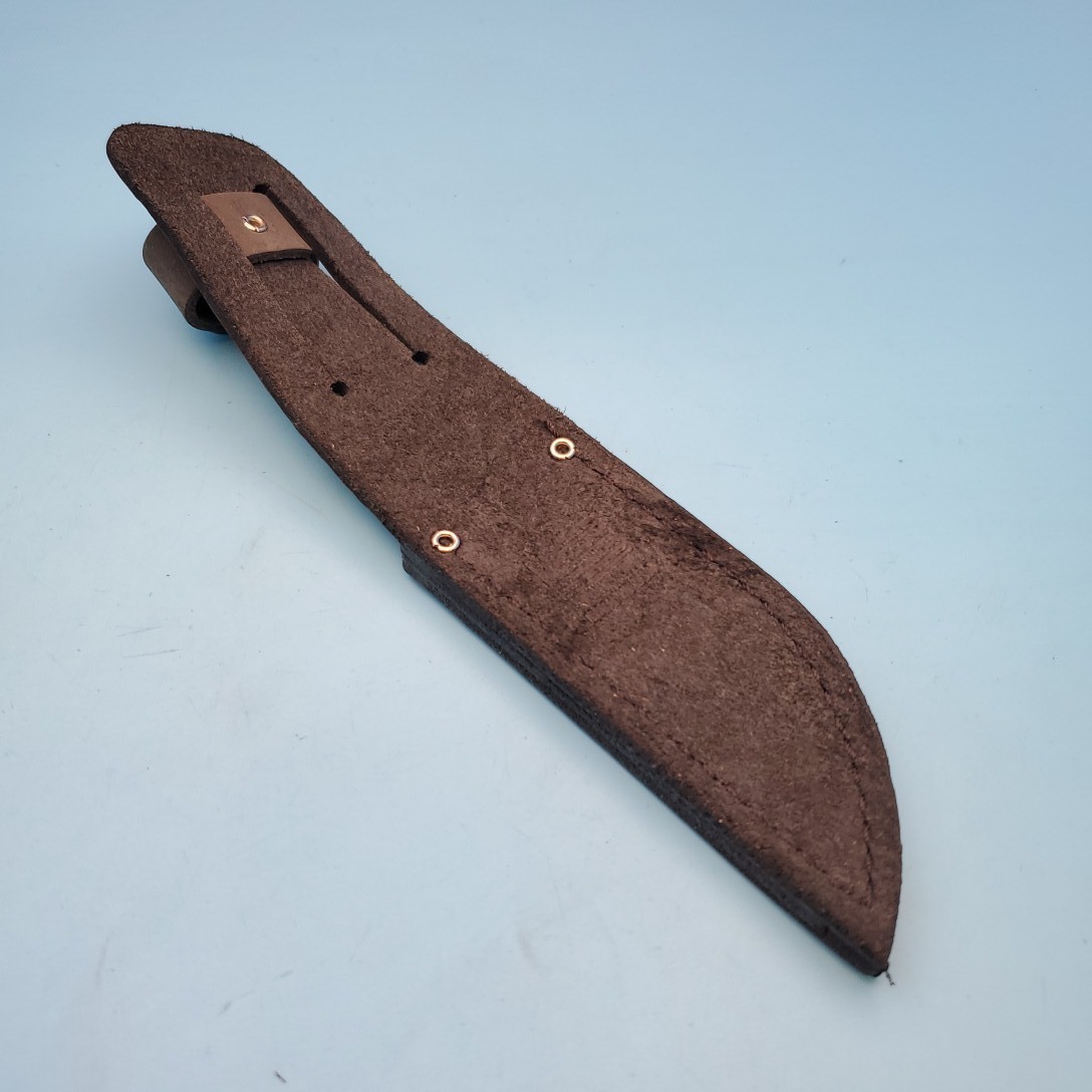 Buck Knives Fixed Blade Knife Sheath Black Leather Belt Pouch Case 9.25"x 4"