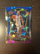2020-21 Panini Select #119 Shai Gilgeous-Alexander Blue White Purple Cracked Ice