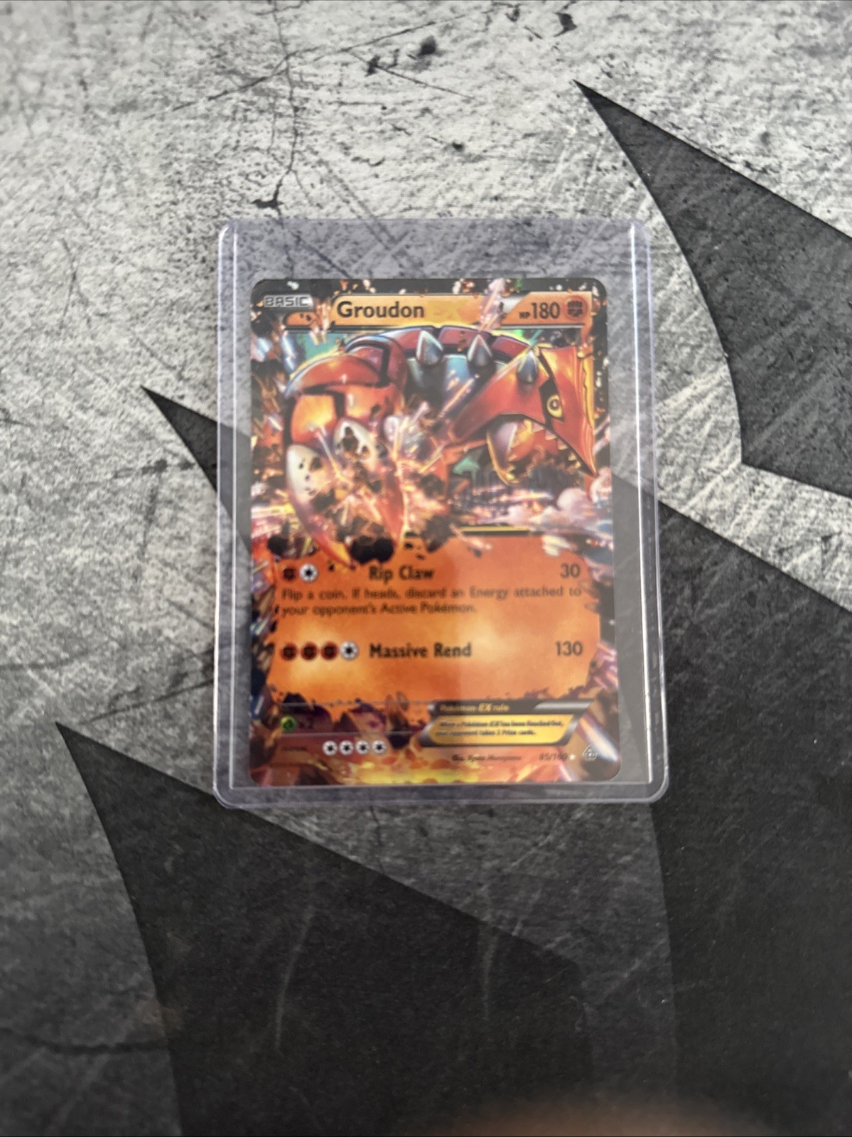 Pokémon Groudon EX TCG Primal Clash Card 85/160 Near Mint Condition