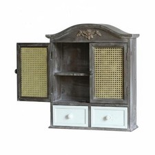Rustic Display Cabinet Artisanal Home Furniture Mid-Century-Century Look