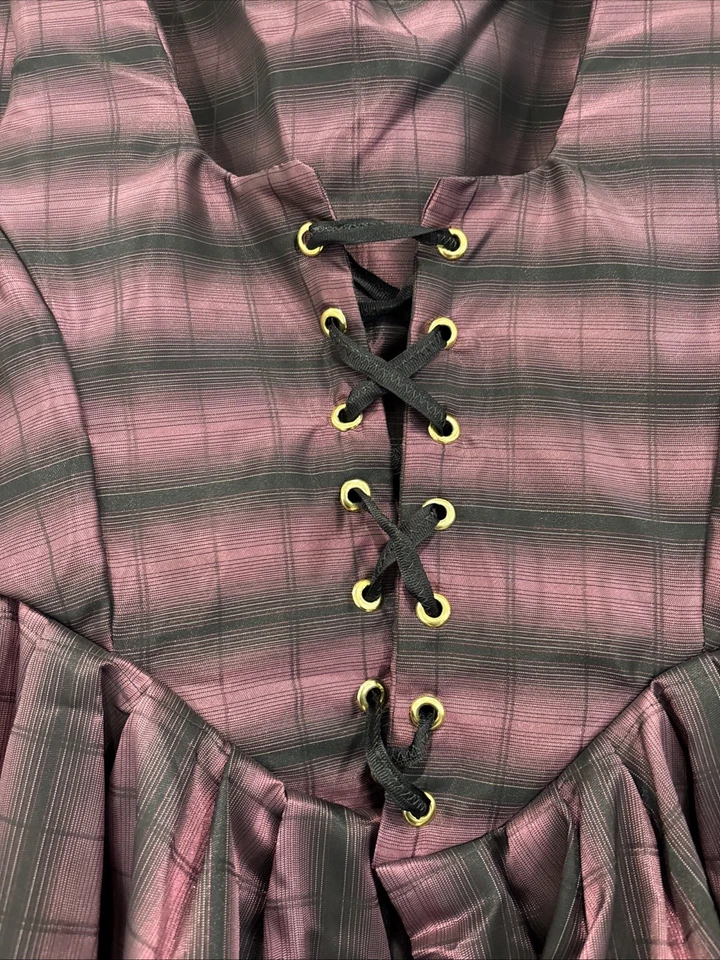 Vestido corsé cosplay renacentista inspirado en Outlander para mujer talla grande  Foto 2 de 4