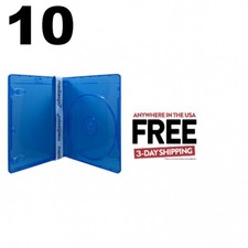 10 PREMIUM STANDARD Blu-Ray Single DVD Cases 12MM  1-3 DAY
