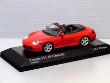 1/43 Minichamps Porsche 911 4S Cabriolet 2003 Red Minicar