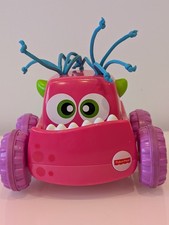 Fisher Price Push And Go Pink Monster Car Toy Toddler Crawl Toy