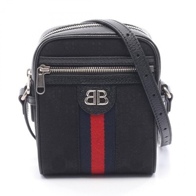 BALENCIAGA GUCCI Hacker Project Shoulder crossbody Bag 680129 canvas leather BK