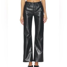  498 Citizens Of Humanity  Lilah  Recycled Leather Bootcut Pants in Black Sz 27