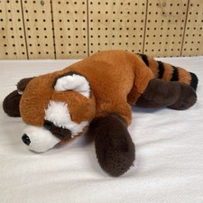 FAO Schwarz Endangered Red Panda Plush 18" Laying Stuffed Animal Cuddly Soft Toy
